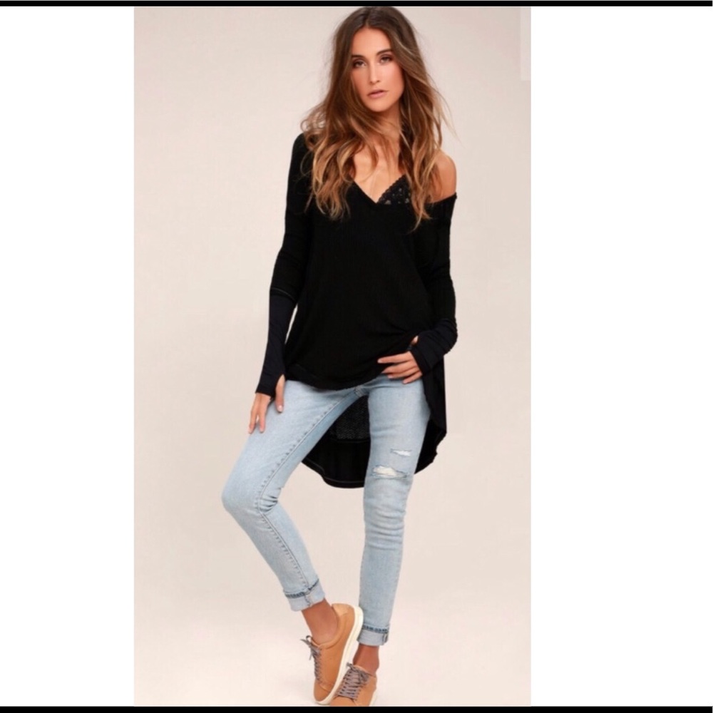 We the free by free people long sleeve tunic